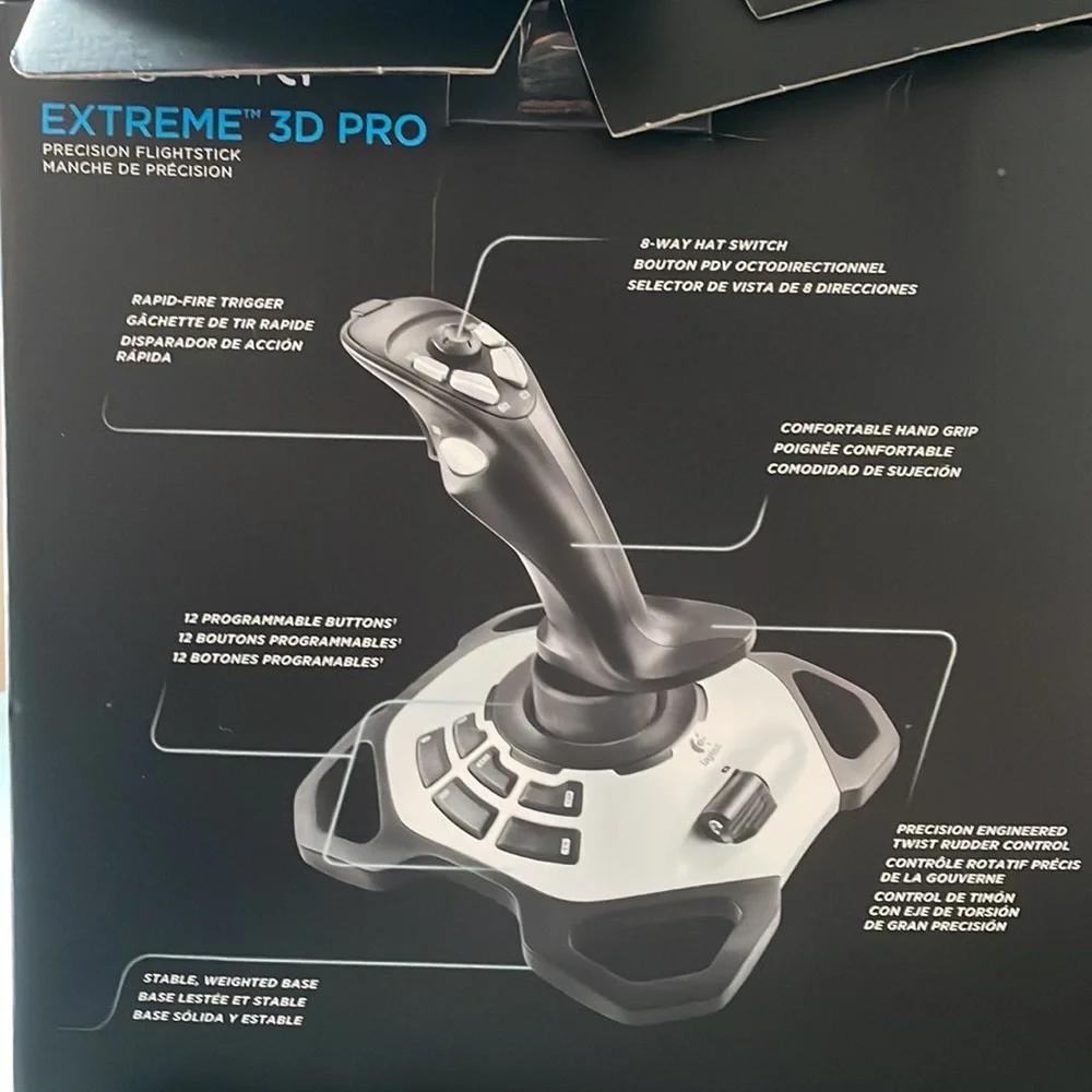 LOGITECH EXTREME 3D PRO - PRECISION FLIGHTSTICK